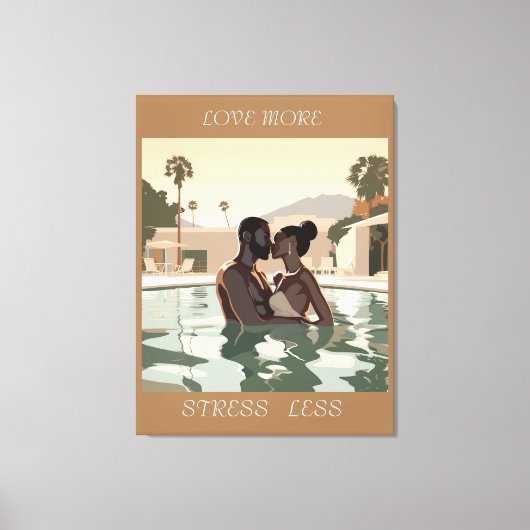 LIEBE MEHR DESIGN #1 LEINWANDDRUCK (Vorderseite)