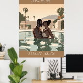 LIEBE MEHR DESIGN #1 POSTER (Heimbüro)