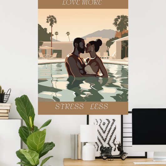 LIEBE MEHR DESIGN #1 POSTER (Heimbüro)