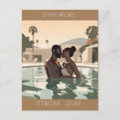 LIEBE MEHR DESIGN #1 POSTKARTE (Vorderseite)