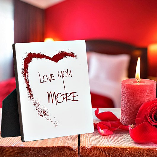 Liebe mehr fotoplatte