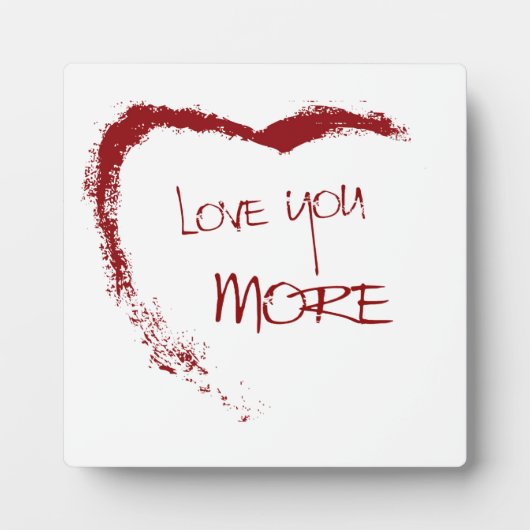 Liebe mehr fotoplatte (Vorderseite)