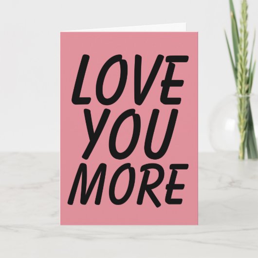 LIEBE MEHR GREETING CARDS KARTE (Vorderseite)