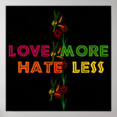 Liebe mehr Hass weniger Poster (Vorne)
