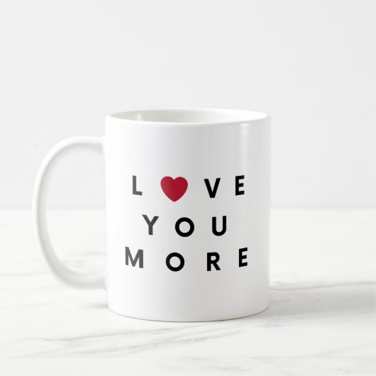 Liebe Mehr Kaffeetasse (Links)
