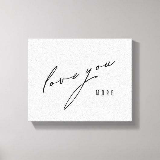 Liebe mehr. Kunstgewerbe Leinwand (Vorderseite)
