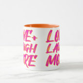 Liebe + mehr lachen tasse (Zentrum)