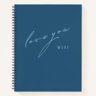 Liebe mehr. Notebooks und Journale Notizblock