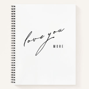 Liebe mehr. Notebooks und Journale Notizblock