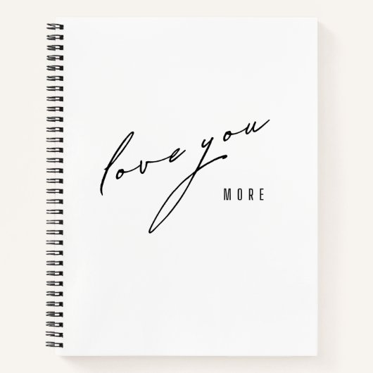Liebe mehr. Notebooks und Journale Notizblock (Vorderseite)