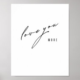 Liebe mehr. Poster & Prints