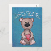 Liebe Mehr Postkarte (Vorne/Hinten)