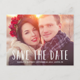 Liebe Mehr   Save the Date Postkarte