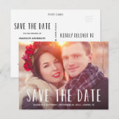 Liebe Mehr | Save the Date Postkarte (Vorne/Hinten)