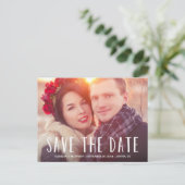 Liebe Mehr | Save the Date Postkarte (Stehend Vorderseite)