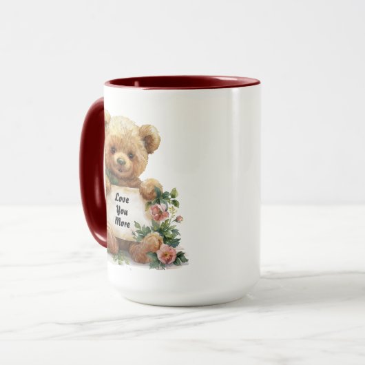 Liebe Mehr Tasse (Vorderseite Links)