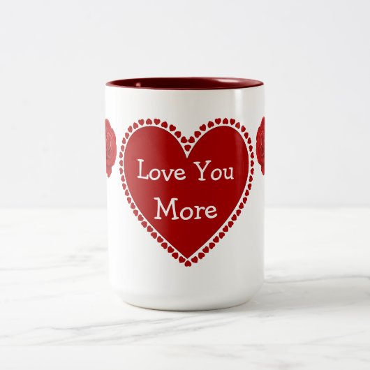 Liebe Mehr Tasse (Mittel)