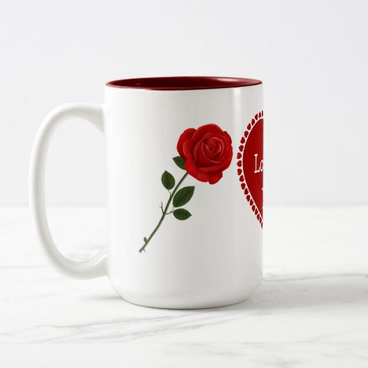 Liebe Mehr Tasse (Links)