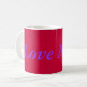 Liebe mehr Tasse (Vorderseite Links)