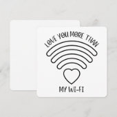 Liebe Mehr - Valentinstag Card Dankeskarte (Vorne/Hinten)