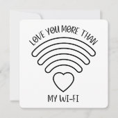 Liebe Mehr - Valentinstag Card Dankeskarte (Vorderseite)