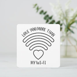 Liebe Mehr - Valentinstag Card Dankeskarte