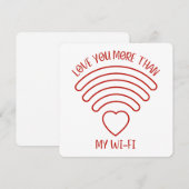 Liebe Mehr - Valentinstag Card Dankeskarte (Vorne/Hinten)