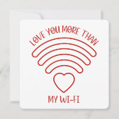 Liebe Mehr - Valentinstag Card Dankeskarte (Vorderseite)