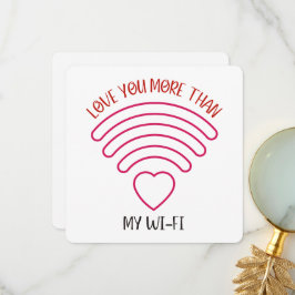 Liebe Mehr - Valentinstag Card Dankeskarte