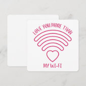 Liebe Mehr - Valentinstag Card Dankeskarte (Vorne/Hinten)