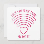 Liebe Mehr - Valentinstag Card Dankeskarte (Vorderseite)