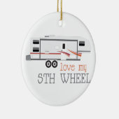 Liebe mein 5. Rad Keramikornament (Rechts)