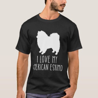 Liebe Mein amerikanischer Eskimo Hund züchtet amer T-Shirt