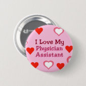 Liebe mein Arzt-Assistent Button (Vorne & Hinten)