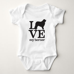 Liebe mein Bernese Gebirgshund Baby Strampler