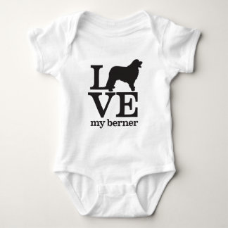 Liebe mein Bernese Gebirgshund Baby Strampler