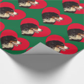 Liebe mein Bernese Gebirgshund Geschenkpapier (Ecke)