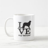 Liebe mein Bernese Gebirgshund Kaffeetasse (Links)