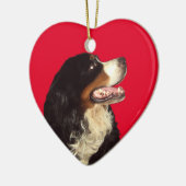 Liebe mein Bernese Gebirgshund Keramik Ornament (Links)
