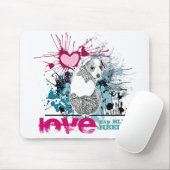 Liebe mein blaues Heeler Mousepad (Mit Mouse)