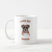 "Liebe Mein Boxer Hund Kaffeetasse (Links)