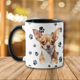 Liebe Mein Brauner Chihuahua-Hund Pfotenabdruck Ta Tasse