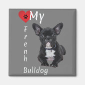 Liebe Mein Bulldog Magnet (Vorne)