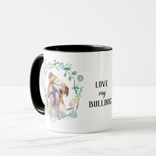 Liebe Mein Bulldoggen Käfer Tasse (Vorderseite Links)