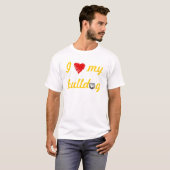 Liebe mein BulldoggeNightie T-Shirt (Vorne ganz)