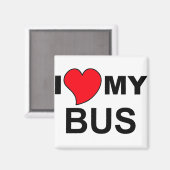 Liebe Mein Busmagnet Magnet (Vorderseite/Rückseite)