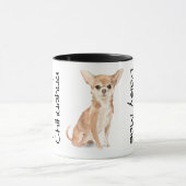 Liebe mein Chihuahua  Tasse (Zentrum)