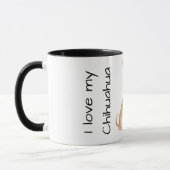 Liebe mein Chihuahua  Tasse (Links)