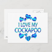 Liebe Mein Cockapoo Postkarte (Vorne/Hinten)