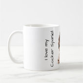 Liebe mein Cocker Spaniel Kaffeetasse (Links)